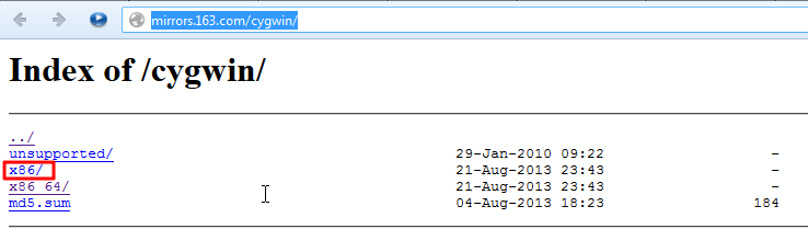 mirrors 163 contain x86 and x86_64