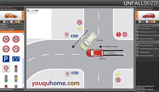 在线绘制交通意外事故示意图-accident sketch 在线绘制交通意外事故示意图-accident sketch