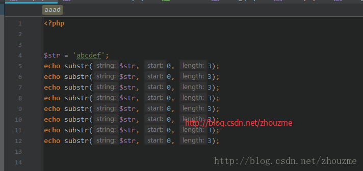 PHPStorm2017去掉参数提示 parameter name hints